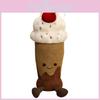 Smile Cute Cherry Cream Milk Tea Cup Plush Doll Pillow For Room Decoration