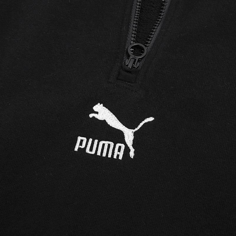 Puma Hanorac Cc Graphic cu jumătate de fermoar și logo Femei Topuri Negru 539911-01