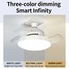 Multifunctional E27 Ceiling Fan Lamp Living Room Wind Speed Adjustable Smart Lighting Fixtures Invisible Fan Blade Fan Light