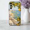 S-Seaside S-Scenery Wine L-Lemon phone Case For Samsung Galaxy A73,A72,A71,A70,A53,A52,A51,Others Soft Black Shell