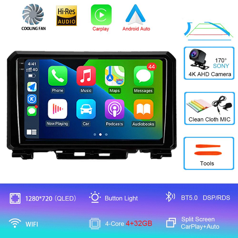 

9-дюймовый Android 14 для Suzuki Jimny JB64 JB74 2018 - 2020 Мультимедийный видеоплеер Автомагнитола Стерео GPS-навигация CarPlay