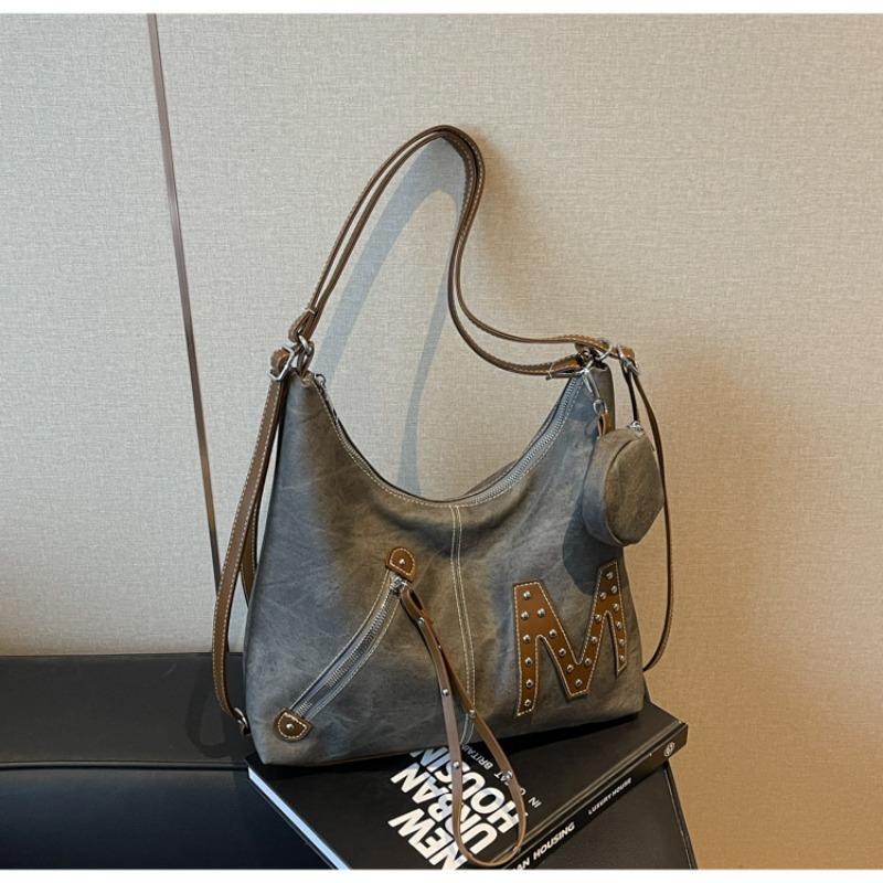 Tote bag women's large-capacity new casual versatile shoulder messenger bag multi-functional fashion backpack