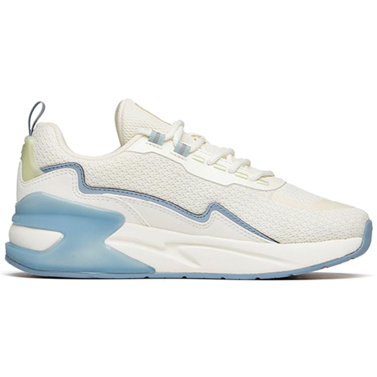 Anta Chasing Clouds Cushioning Low Top Sports Casual Shoes Women's White Blue Green 922218873-3