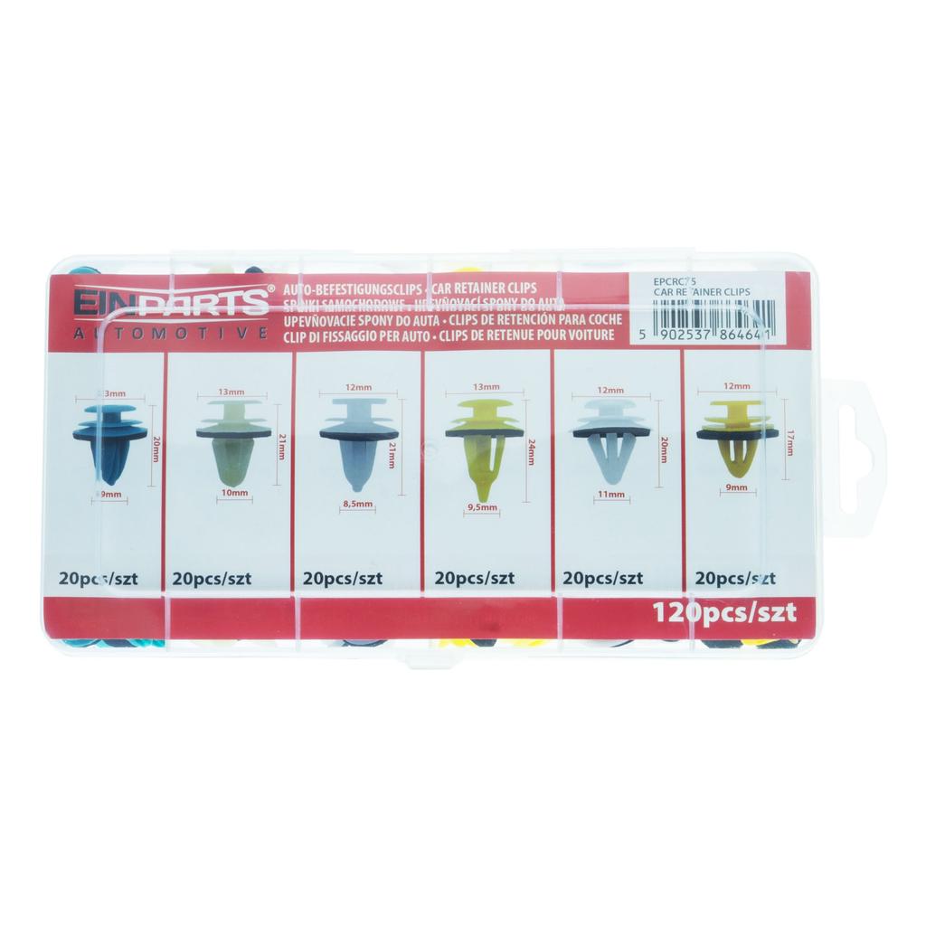 Spinki I Klipsy Samochody Uniwersalne- Zestaw 120 Szt.