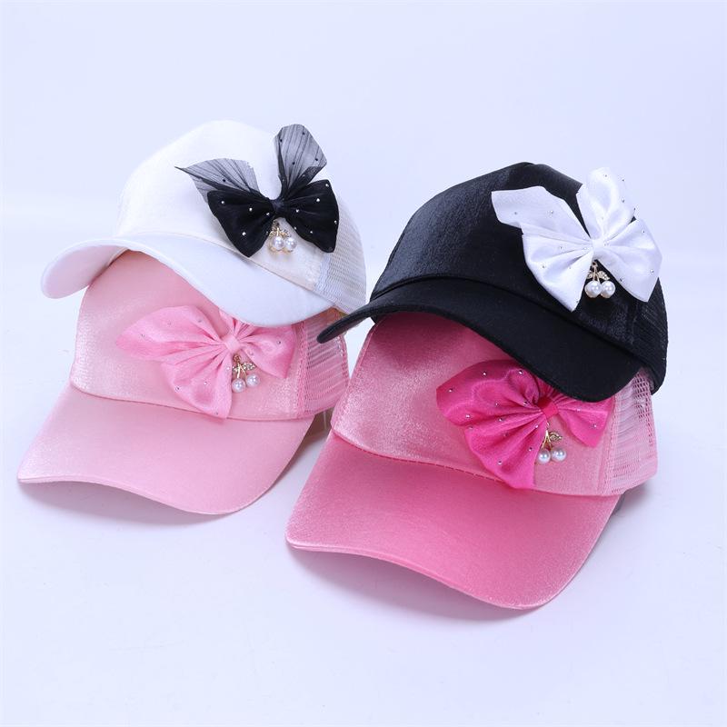 Girls' Spring and Summer Princess Sun Protection Cat Baseball Cap