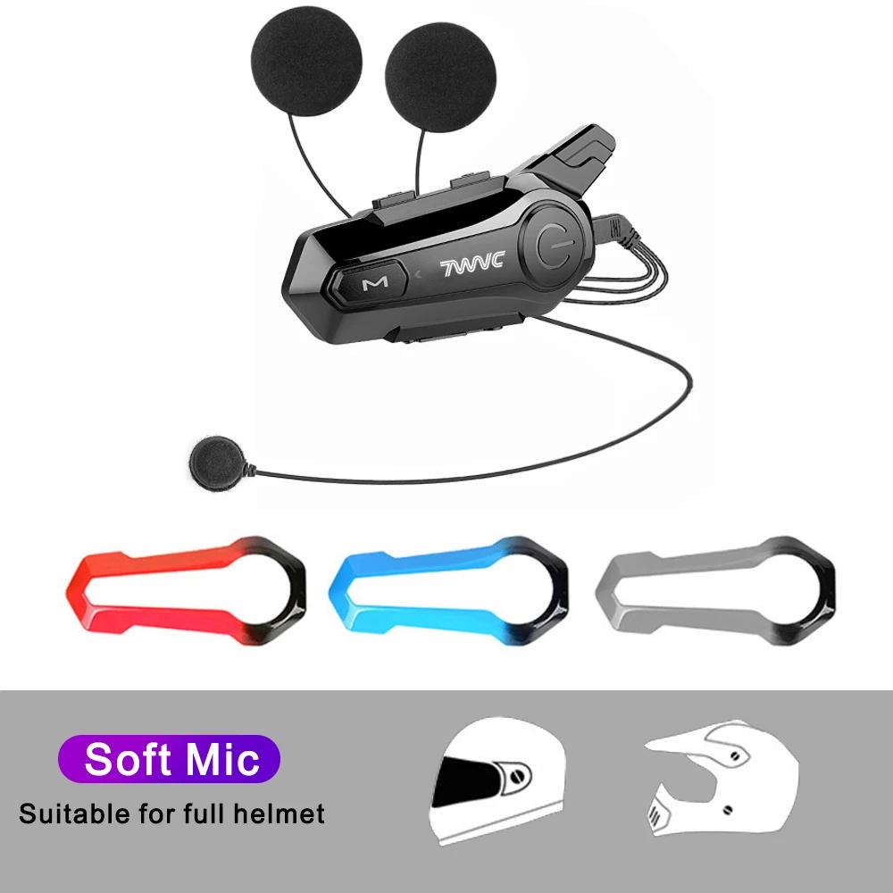 

X1Plus мотоциклетный шлем интерком Bluetooth 5.0 гарнитура для 2 мотоциклистов 1000 м расстояние интеркома беспроводная связь рация