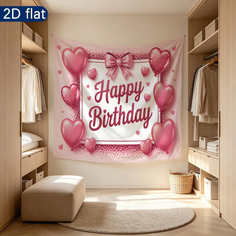 Glitter Birthday Backdrop 1pc - Studio Photo Prop