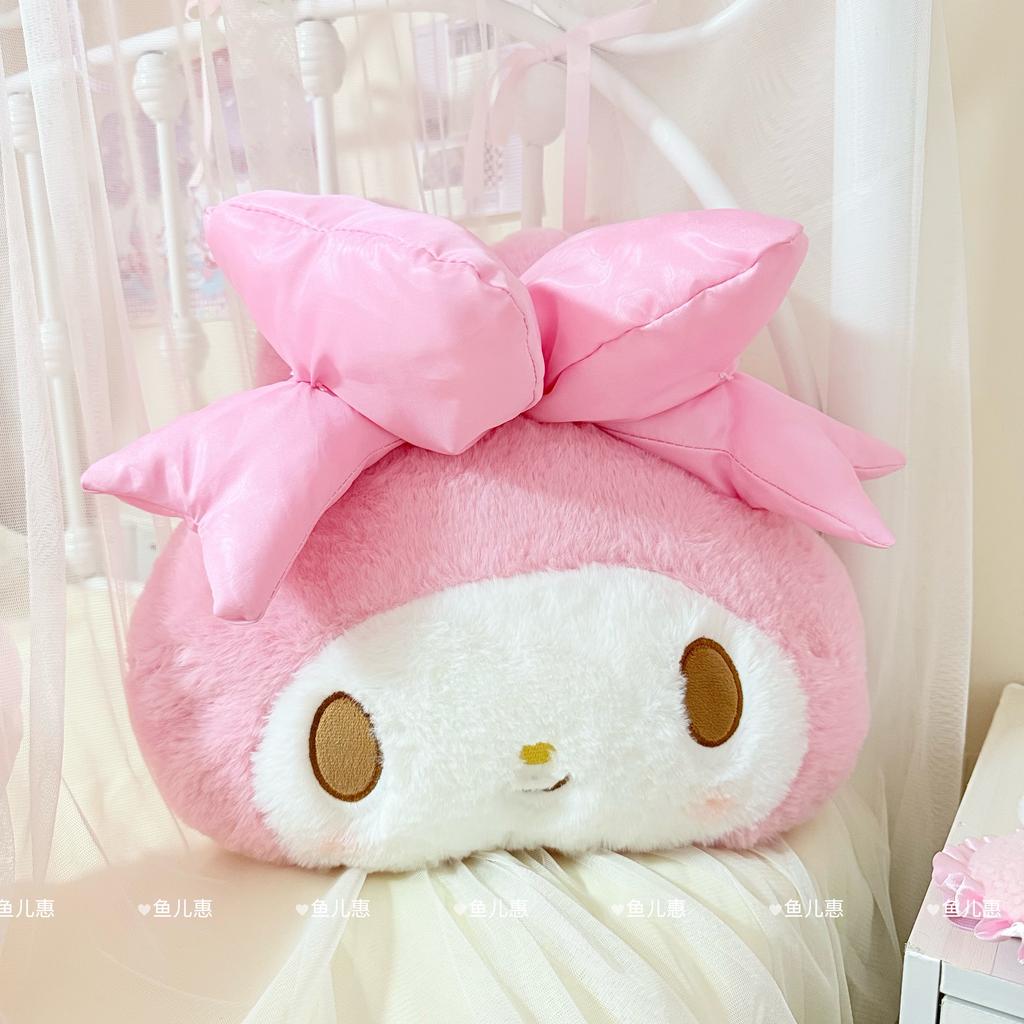 My Melody Cartoon Plushies Lovely Stuffed Anime Kawaii Plush Toy Back Cushion Headrest Car Accessories Seat Belt Cover