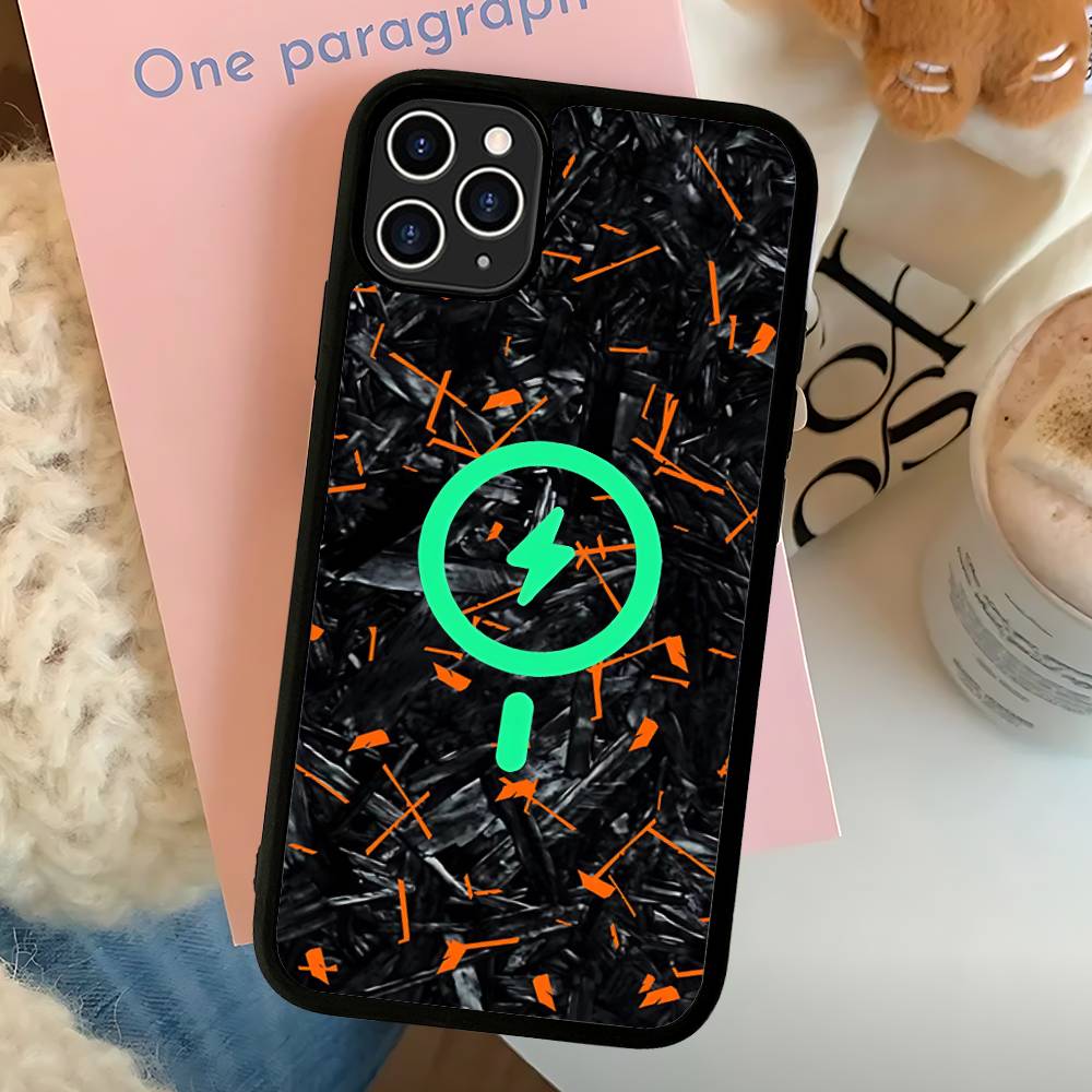 

Forged Carbon Fundas For Magsafe Magnetic Phone Case Wireless PC+TPU For IPhone 11 12 13 14 15 16 17 Pro Max Plus iPhone 14 plus