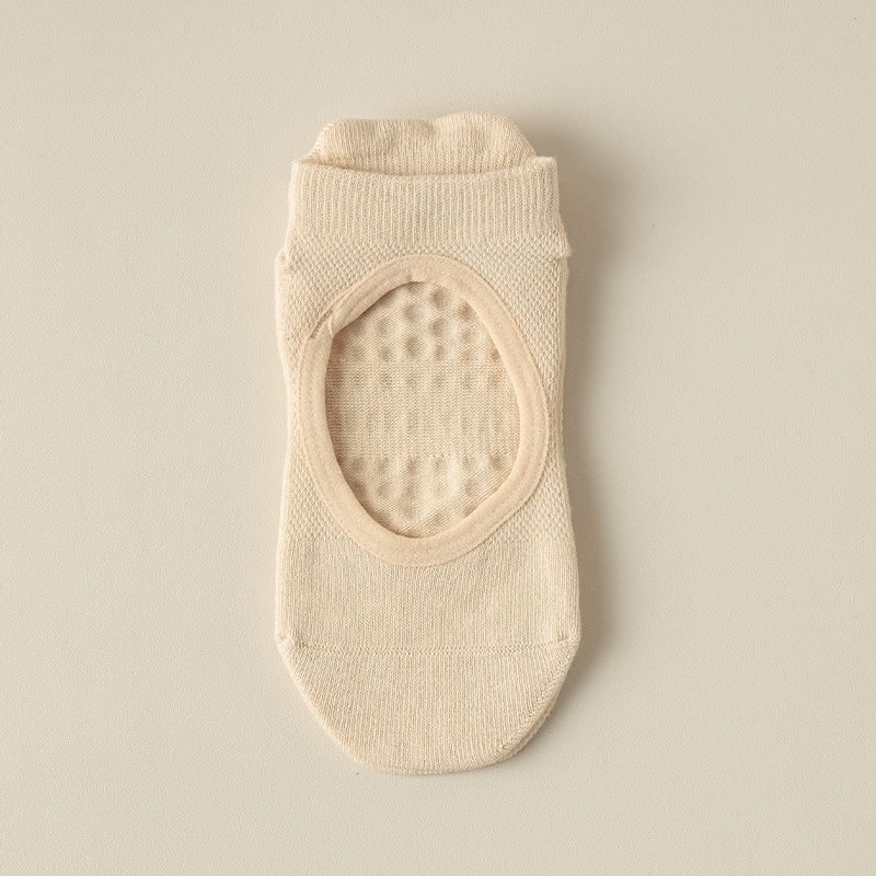 

Женские летние тонкие хлопковые сетчатые бесшовные носки для йоги, профессиональные нескользящие носки для пилатеса, фитнеса в помещении, спортивные носки Khakis