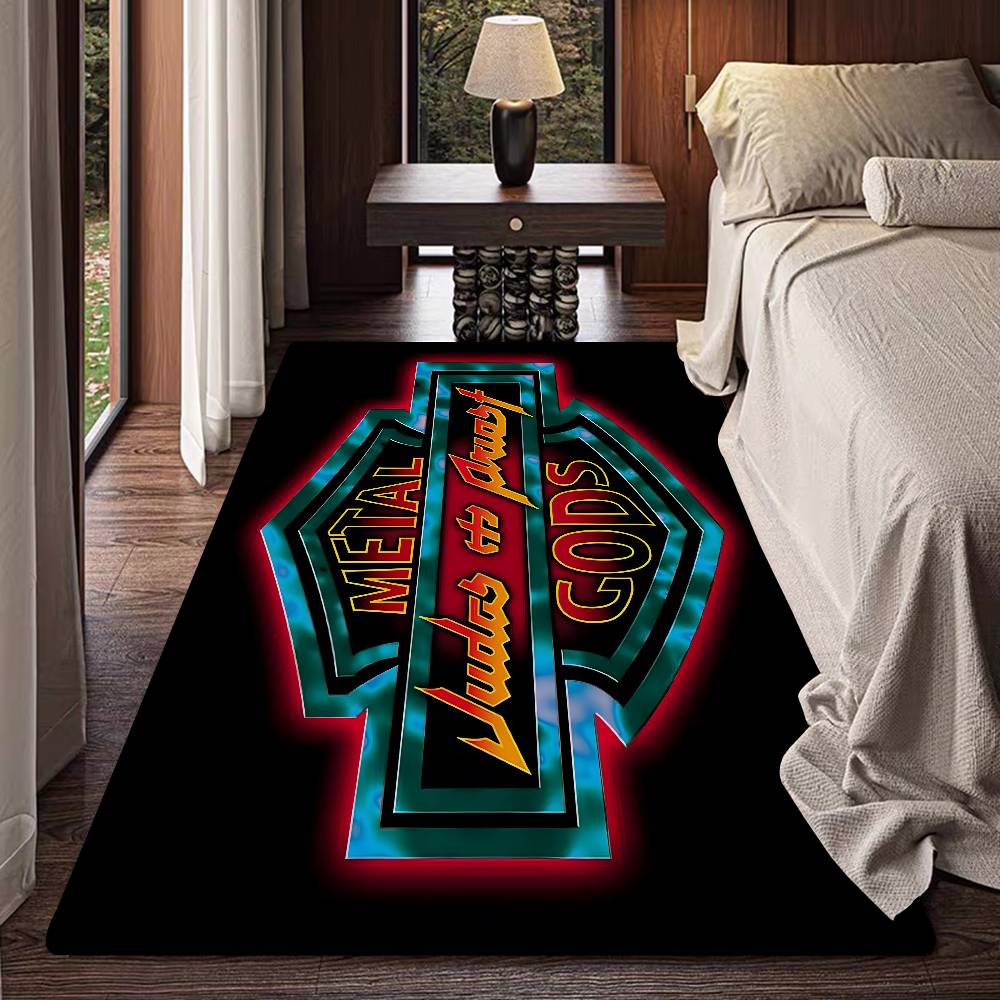 J-Judas P-Priest ROCK BAND Floor Carpet Nordic Style Home Doormat Bathroom-Toilet Mats Bedroom Hotel Decor Mat
