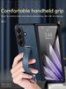 For Samsung Galaxy Z Fold 7 Case Luxury Leather Wristband Stand Cover For Galaxy Fold7 Shockproof Bumper Funda