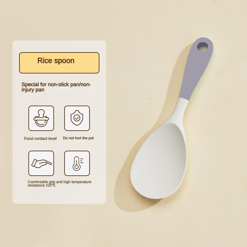 1/2/3/4set Grey white silicone spatula soup spoon set non-stick pan cooking tools kitchen cooking kit