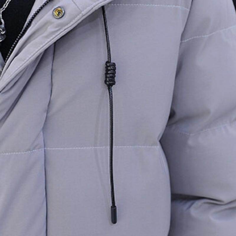 Plus Size Men's New Winter Trendy Warm Long Coat Hooded Thickened Mid-length Hooded Men's Warm Coat Winter Down Jacket Parka