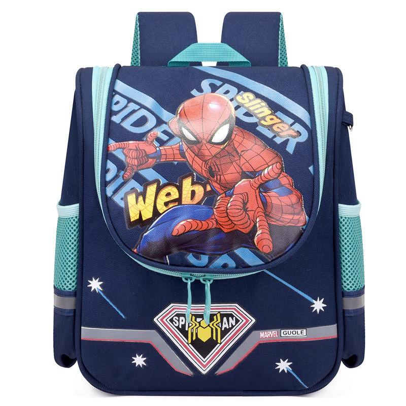 Vibrant Bunny Design Nylon Backpack For Preschoolers With Fun Cartoon Theme Spiderman