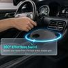 Car Table Tray with Cup Holder 360-degree Rotating Silicone Food Tray for Vehicle Portable Tea Tray for Back Seat
