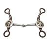 Horse Mouth Bit Hand Carved Antique Bronze Rustproof Stainless Steel Horse Snaffle Bit for Horse
