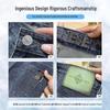 ROMON Men's Straight-Leg Stretch Denim Shorts