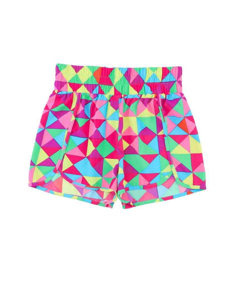 Azura Exchange Geometric High Waisted Athletic Shorts