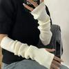 Lange fingerlose Handschuhe Damen Fäustlinge Winter Armwärmer Kawaii Gestrickte Ärmel Weiche Mädchen Anime Kleidung Punk Gothic Lolita Handschuhe