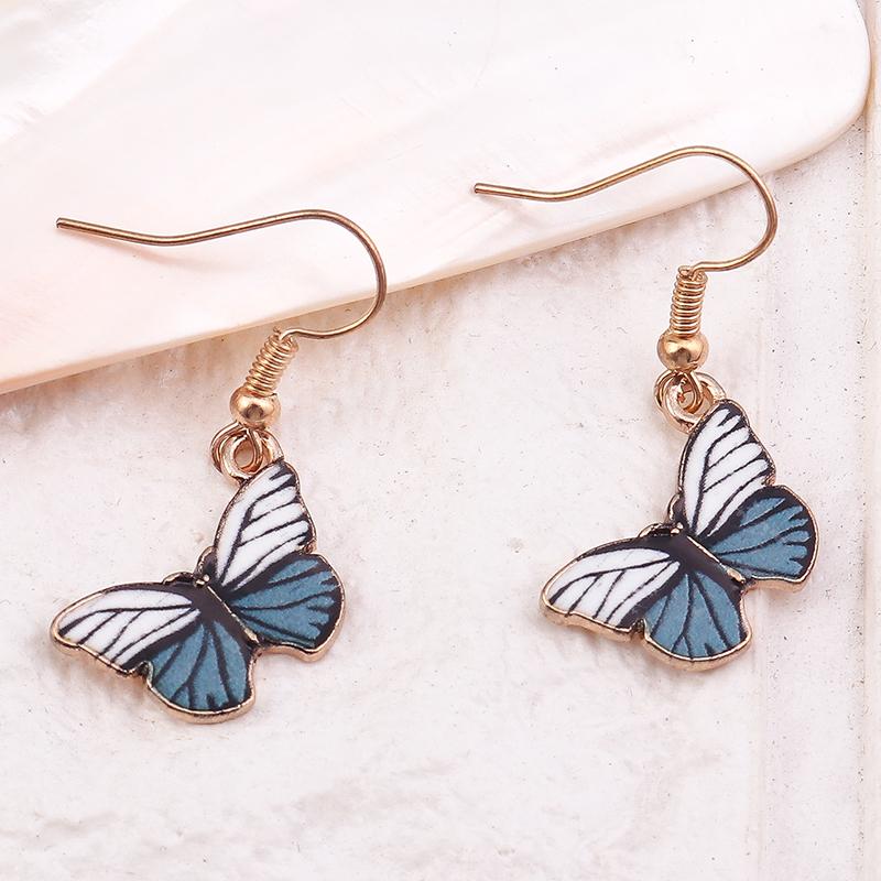 Cute Colorful Butterfly Drop Earrings for Women Girls Dangle Earrings Handmade Jewelry Gifts