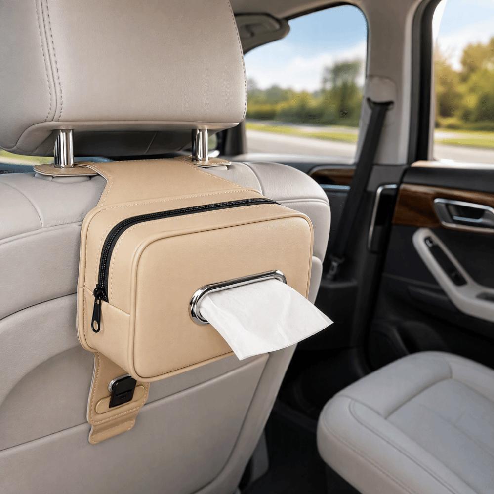 Durable Car Tissue Box Easy Install Tissue Holder Car Accessories Paper Towel Organizer Seat Back