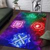 Gaming Esports Geometric Controller Pattern Carpet Mat for Boys Bedroom Gaming  large rug for Living Room Home Decoration Rug