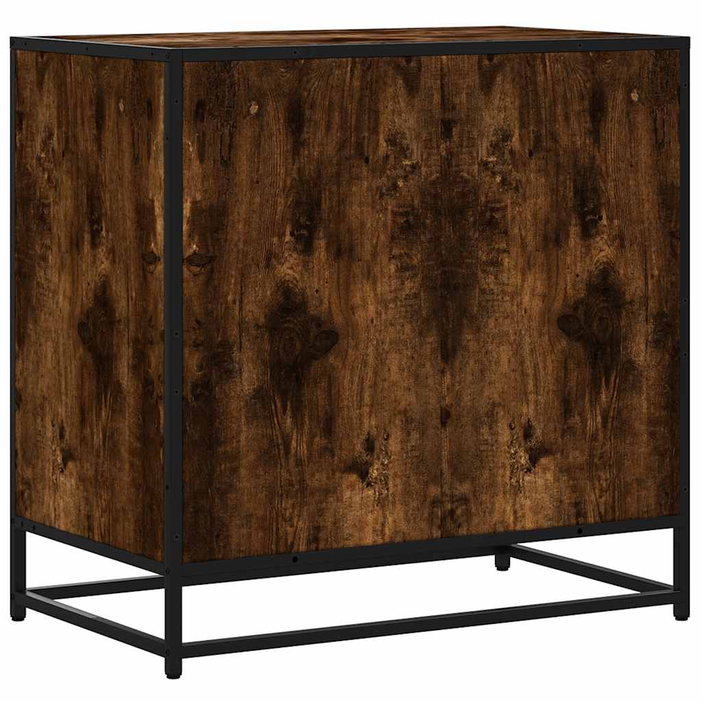Smoke Oak Drawer Cabinet 70 X 41 X 70 Cm Engineered Wood