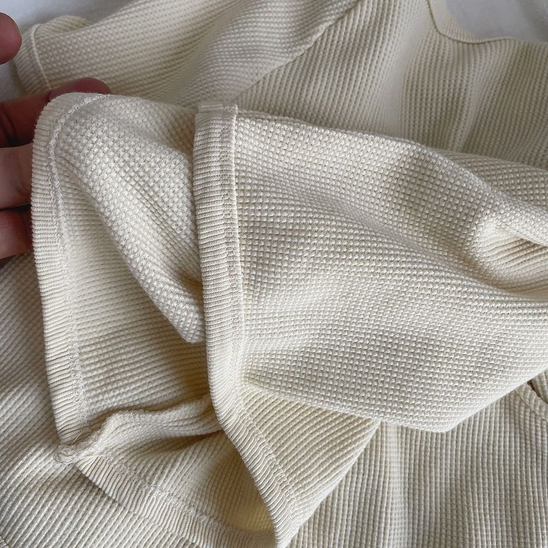 Boys and Girls Short Sleeve Set Waffle Baby Home and Outdoor Versatile 2-piece Set