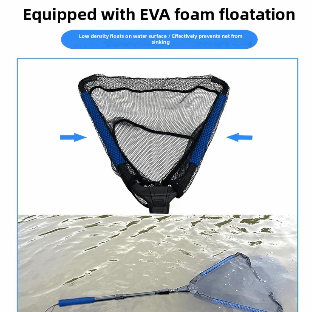 Aluminium Alloy Foldable Fishing Net Floating Retractable Handle Ne  Fishing Accessories