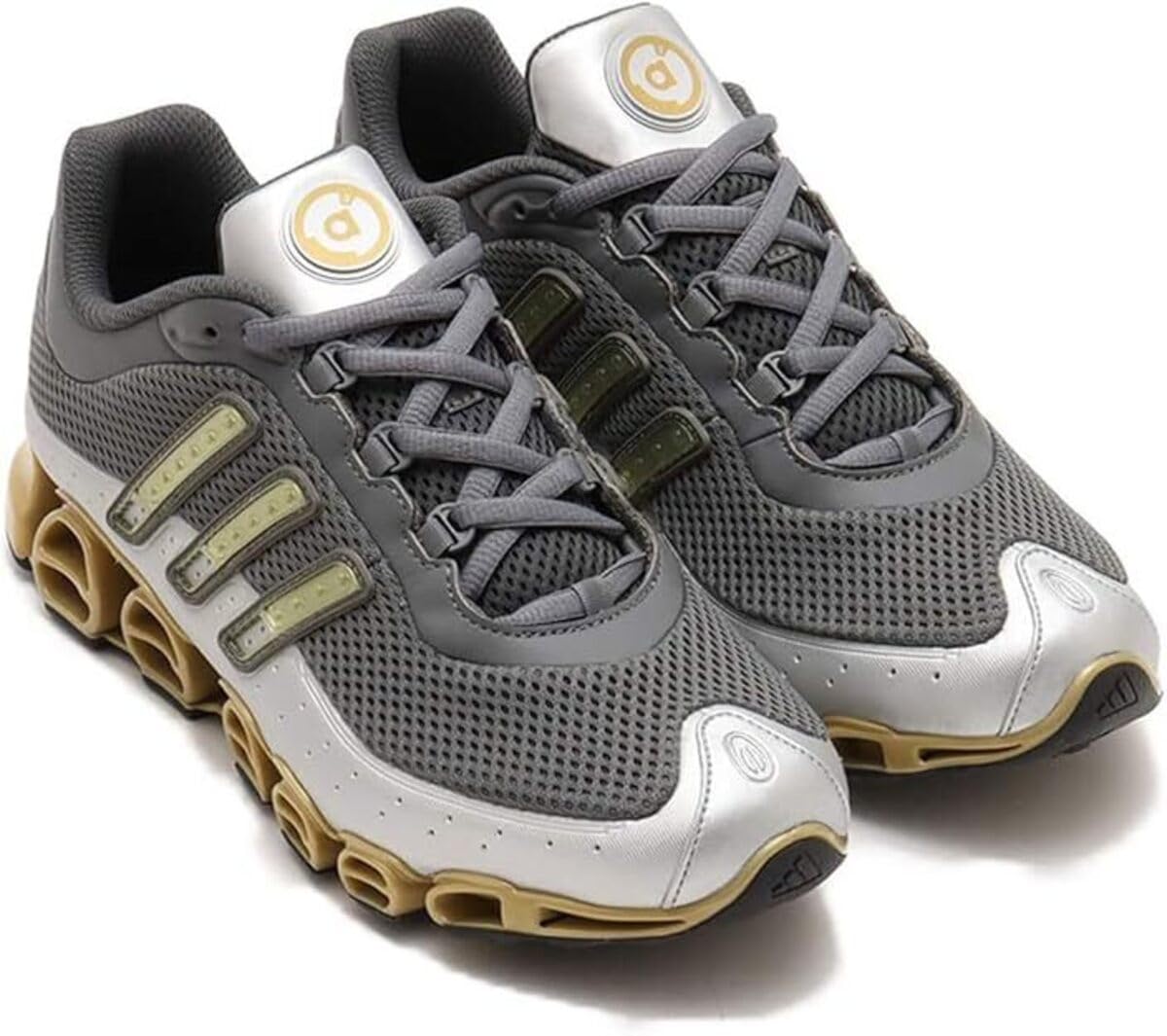 Adidas Megaride MEGALIDE Grey Silver Size Four/Gold Metallic/Matte IE6531, 23.0cm