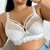 Ultra Thin Minimizer Lace Bra for Full Bust Sexy Floral Lace Bra with Side Support Description