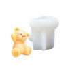 Artistic Silicone Mold Craft Mold Creative Bear Shape Figures Moulds Suitable for Art Classes and Home Decoration