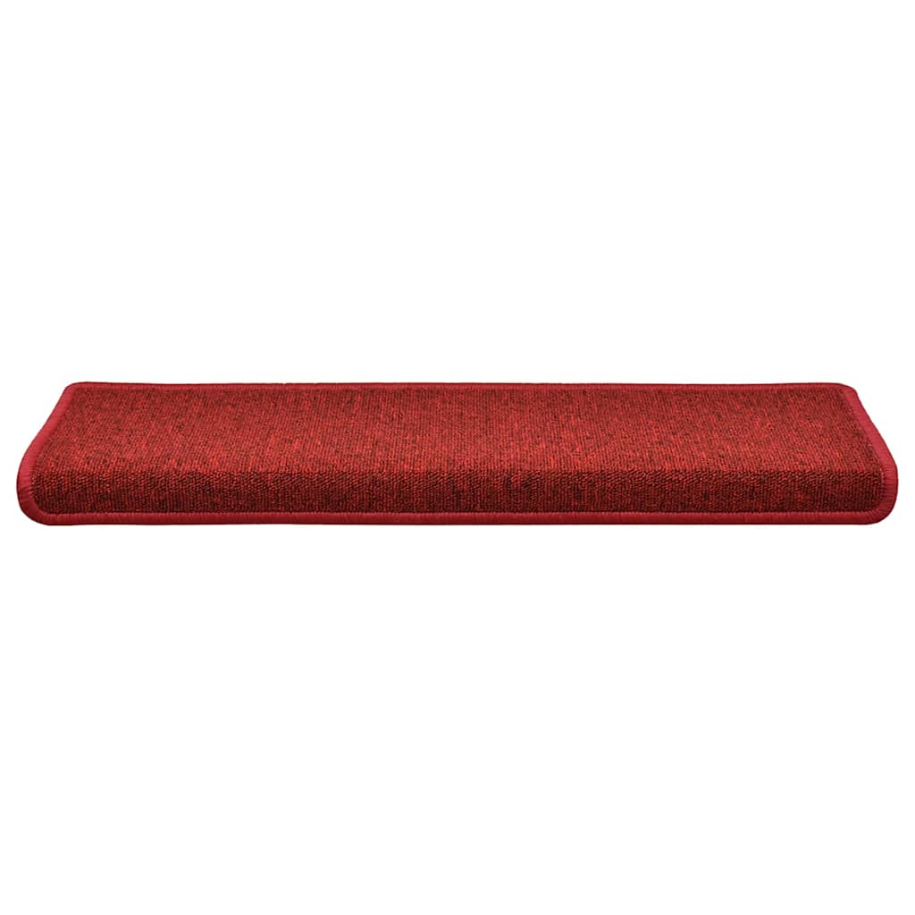 Step Mats 30 pcs. 65 x 21 x 4 cm Red Rectangular Edge