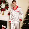 Family Christmas Pajamas Matching Sets 2 Pieces Parent-child Outfits Cozy Breathable Pjs Outfits Christmas Themed Costumes for Family