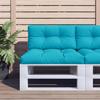 VidaXL Palette Cushions 2 Pcs Turquoise Fabric, Cushion, Sofa Cushion, Back Pillow, Outdoor Cushion, Cushion of 360732