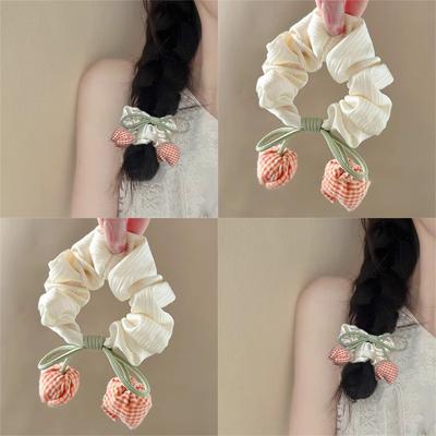 Summer, Gentle Ins Wind, Tulips, Bows, Satin Headband, Cute and Sweet, Ponytail Headband, Hair Accessories for Women