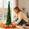 Foldable Pencil Christmas Tree Colorful Christmas Decor Retractable Christmas Tree  Christmas
