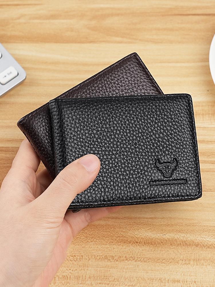 Genuine Leather Driver's License & Vehicle Registration Holder, Top Layer Cowhide, Multifunctional Card Wallet for Men & Women