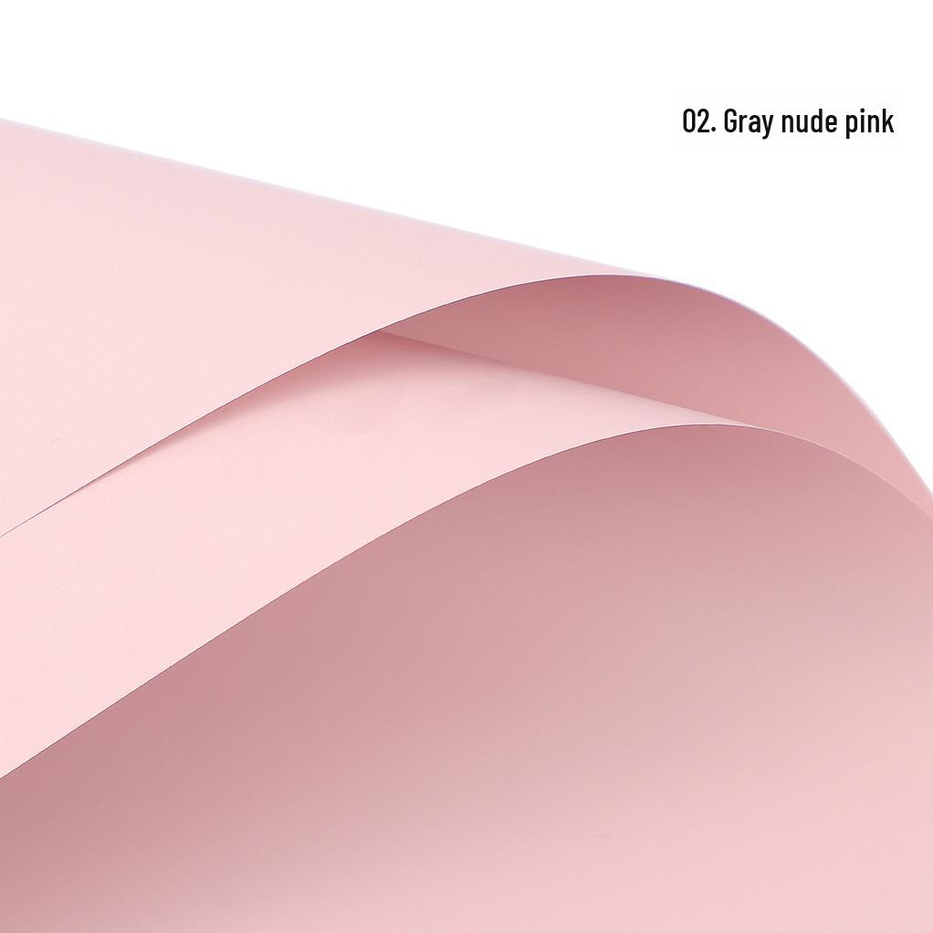 Korean Style Waterproof Flower Wrapping Paper - Pure Color Bouquet Packaging Material