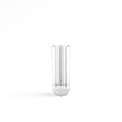 Georg Jensen BERNADOTTE glass vase, clear, diameter 8cm x height 23cm, product number 10020606