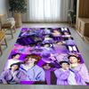 Fashion B-BTS Kpop Star Living Room Non-Slip Area Rug Soft Carpet for Bedroom Kids Playroom Sofa,Home Decor Doormat Gift
