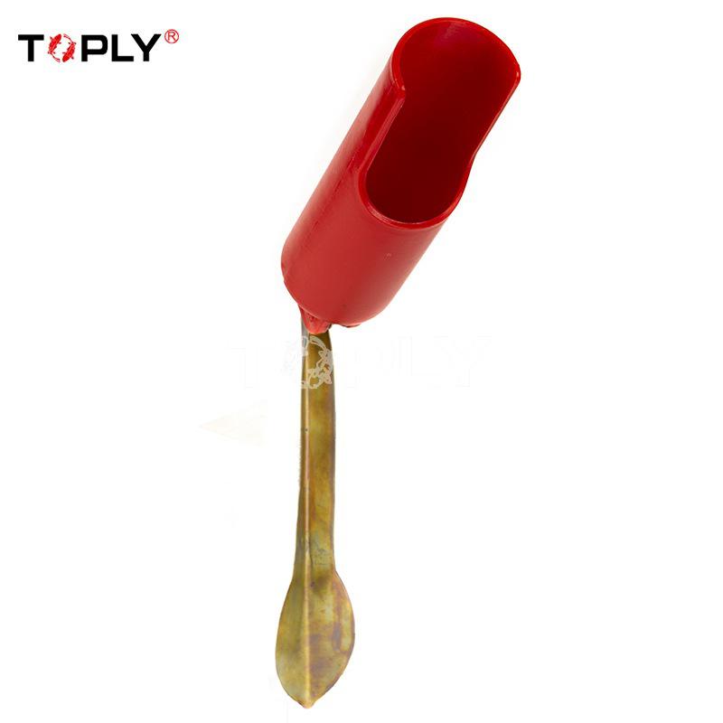 Foldable Cross Red Sea 32cm Fishing Rod Holder - PE Plastic & Metal Support Stand