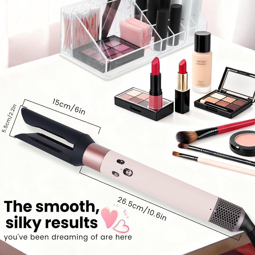 Haarglättaufsatz für Dyson Airwrap HS01 HS05 HS08, Sanfter Luftstrom Glättungsdüse für Air wrap für glattes poliertes gerades Finish