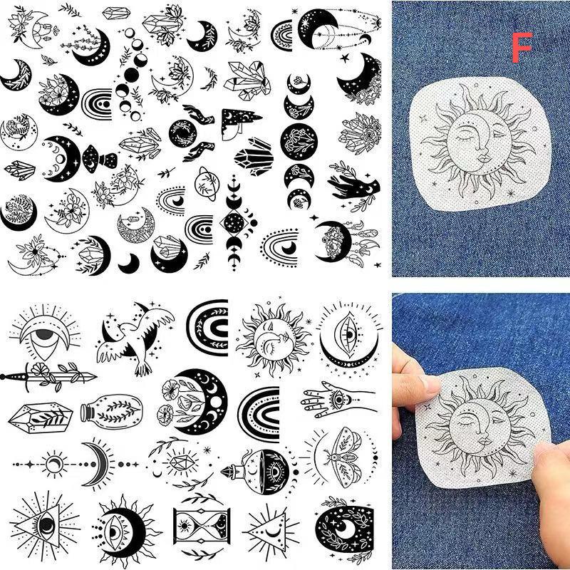 DIY Water Soluble Embroidery PatternWash Away with Pre-Printed Pattern Designs Stencils Transfers for Hand Sewing Lover Beginner
