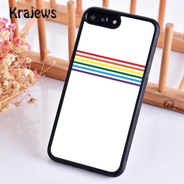 Krajews Gay Lesbické LGBT Duhová Hrdost UMĚLECKÝ Kryt na Telefon Pro iPhone 17 Air 16 15 14 plus 11 12 13 pro max coque Fundas
