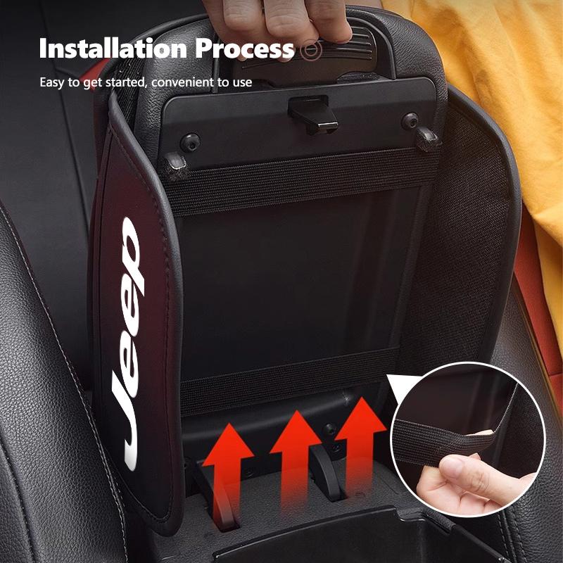 Car Center Console Armrest Pad Leather Handrail Box Protective Cover For Jeep Grand Cherokee Patriot Renegade Compass Wrangler