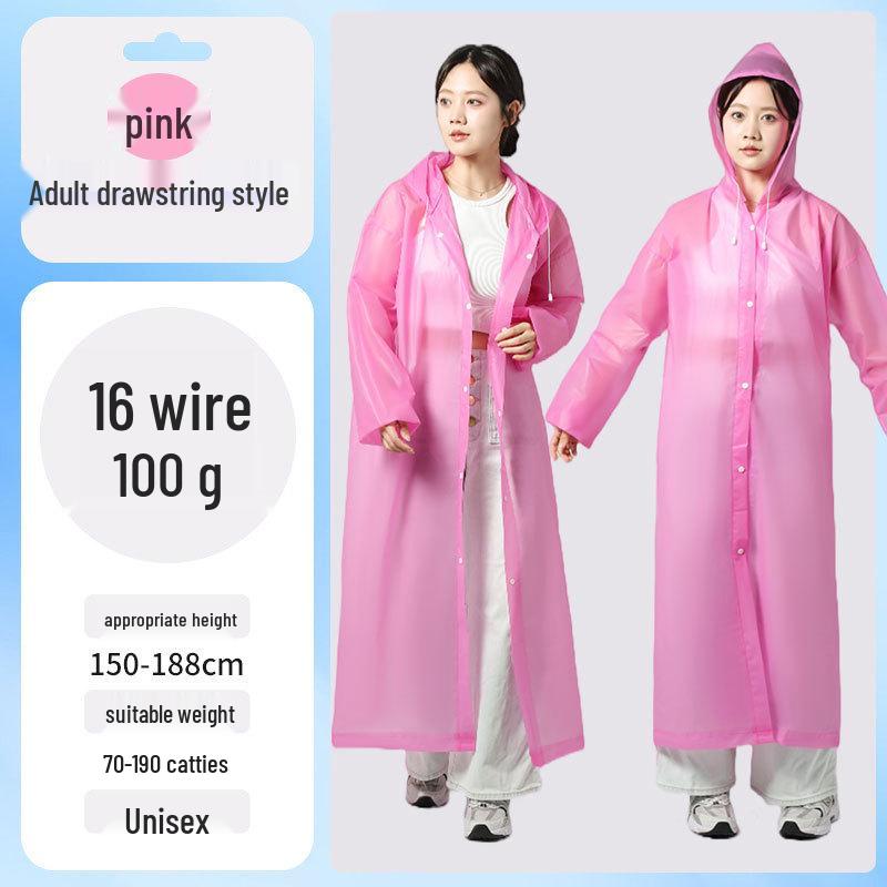 EVA Kids’ Raincoat: Thickened, Explosion-Proof for School, Hiking, Travel - Disposable Outdoor Poncho