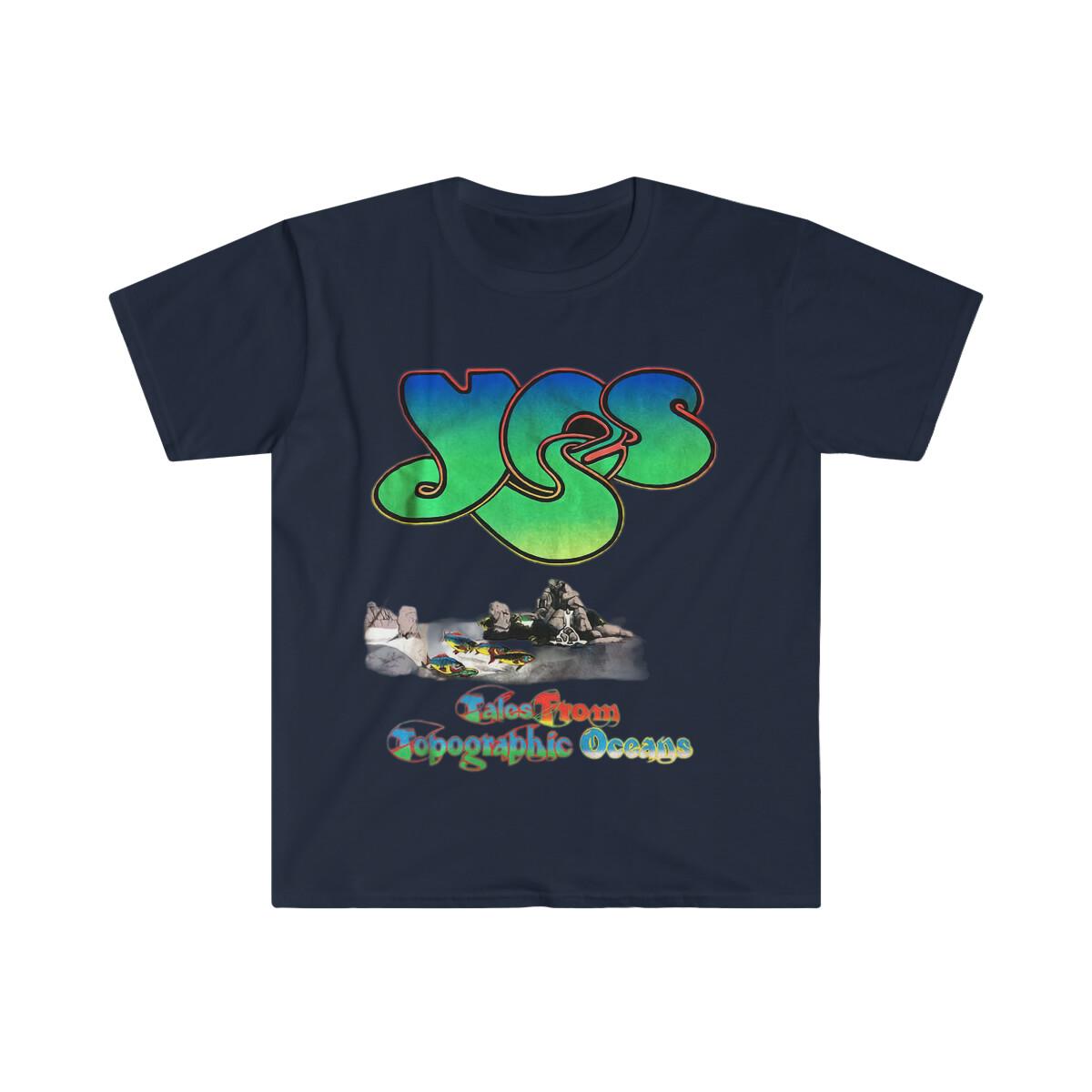 Unisex Soft Cotton T-Shirt Mens Womens Tees Top. Rock Band. Yes S