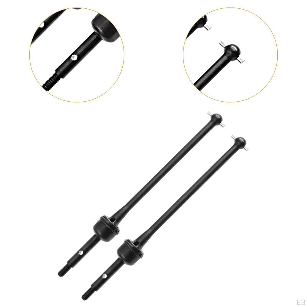 2 Pieces CVD Axles Replacement Steel Upgrade for 1/10 4WD RC Short Course Truck Spare Parts
